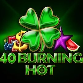 40 Burning Hot slot logo by Amusnet Interactive at Kruuna Casino40 Burning Hot
