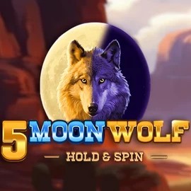 5 Moon Wolf slot logo by Apparat Gaming at Kruuna Casino5 Moon Wolf