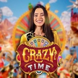 Crazy Time slot logo by Evolution at Kruuna CasinoCrazy Time